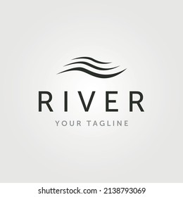 abstract river wave logo vector symbol illustration design, wave icon design