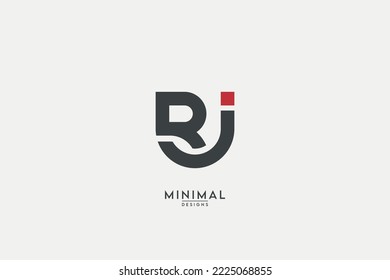 Abstract RJ, JR, R, J Letters Logo Monogram icon.
