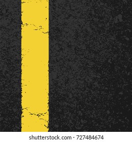 Abstract road background with rumble strip, cement or concrete wall textured. Vector illustration design with copy space.