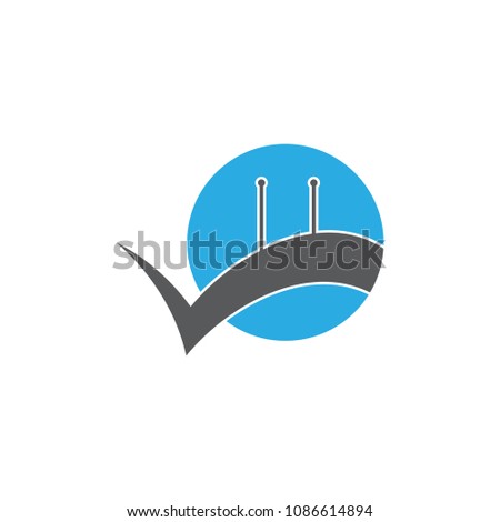 abstract road bridges circle logo vector