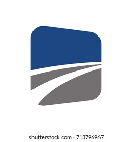 Abstract Road Logo Design Vector