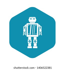 Abstract robot icon. Simple illustration of abstract robot vector icon for web