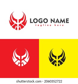 Abstract Robotic Logo. usable for Technology, Sport, Business, E sport, Game and Other. Design Vector Icon Illustration Template Element