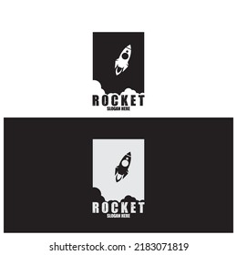 abstract rocket icon vector illustration template design