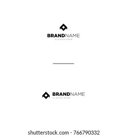 Abstract Rocket Logo Template