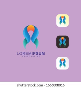 Abstract Rocket Premium Logo Vector