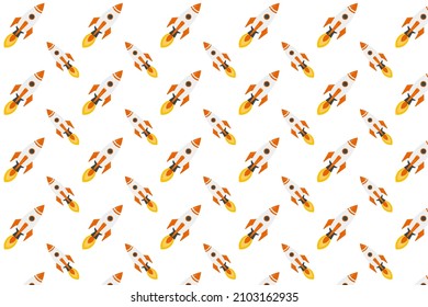 Abstract Rocket Ship Pattern Background