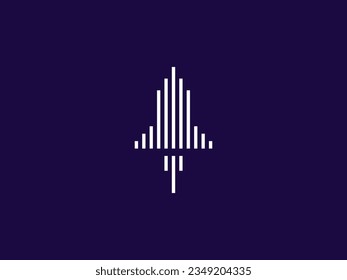 abstract rocket spaceship logo design