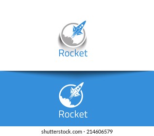 Abstract Rocket Web Icons And Vector Logo 