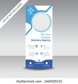 Abstract Roll Up Banner Design