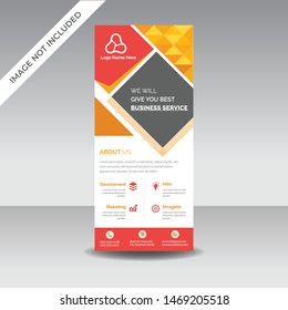 Abstract Roll Up Banner Design