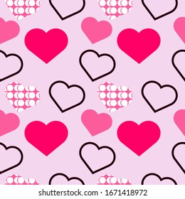 Abstract Romantic Background of hearts 