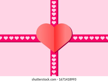 Abstract Romantic Background of hearts 