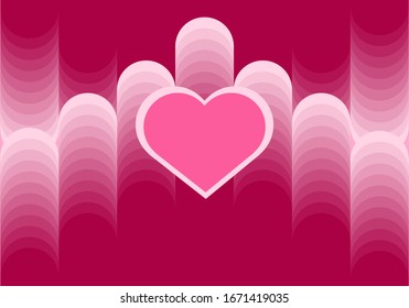 Abstract Romantic Background of hearts 