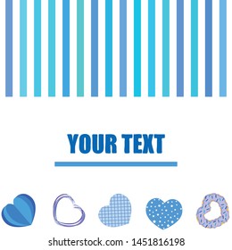 Abstract romantic background with hearts. Vector backdrop for Valentine's day.