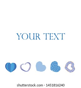 Abstract romantic background with hearts. Vector backdrop for Valentine's day.