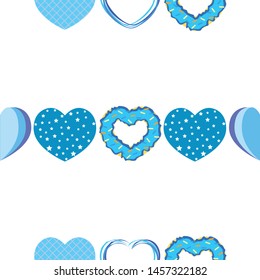 Abstract romantic background with hearts. Vector backdrop for Valentine's day.
