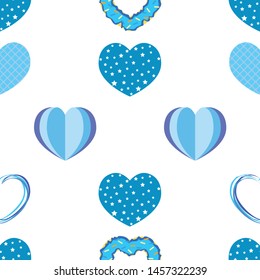 Abstract romantic background with hearts. Vector backdrop for Valentine's day.