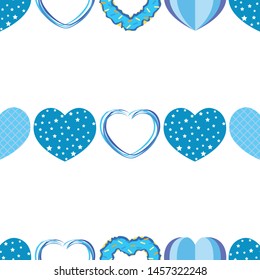 Abstract romantic background with hearts. Vector backdrop for Valentine's day.