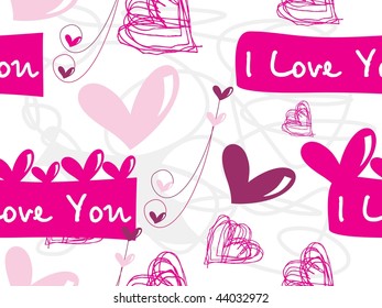 abstract romantic background, vector illustration