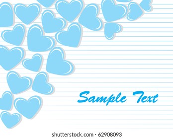 abstract romantic background, vector illustration
