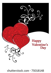abstract romantic background, vector illustration
