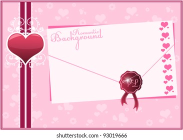 Abstract romantic background for your business card