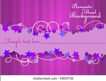 Abstract romantic background for your business card
