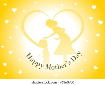 abstract romantic concept wallpaper for happy mother's day celebration