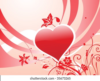 abstract romantic day wallpaper, vector illustration