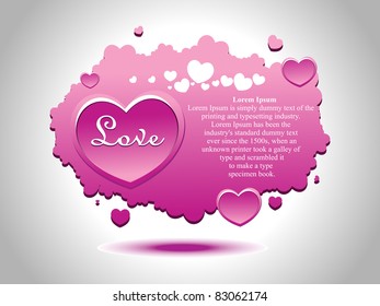 abstract romantic design background