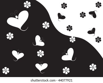 abstract romantic halftone background, vector illustration