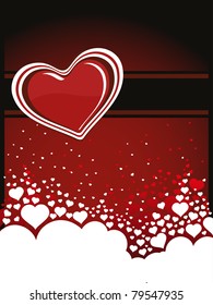abstract romantic love background, illustration