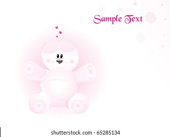 abstract romantic love background, vector illustration