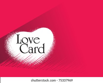 abstract romantic love card, vector illustration