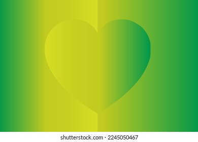 Abstract romantic and love vector background with heart in gradient colors