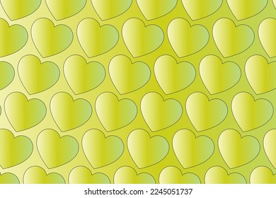 Abstract romantic and love vector background with heart in gradient colors