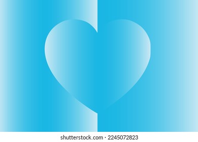 Abstract romantic and love vector background with heart in gradient colors
