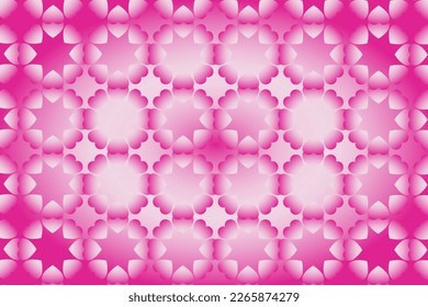 Abstract romantic and love vector background with heart in gradient colors