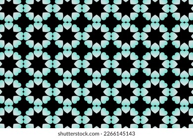 Abstract romantic and love vector background with heart in gradient colors