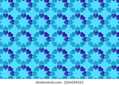 Abstract romantic and love vector background with heart in gradient colors