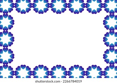 Abstract romantic and love vector background with heart in gradient colors
