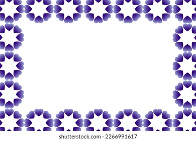 Abstract romantic and love vector background with heart in gradient colors