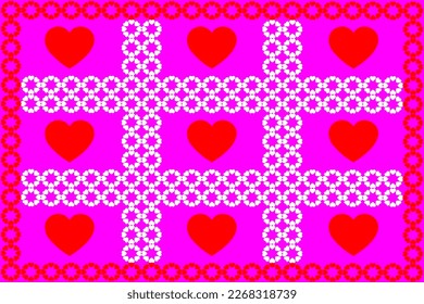 Resumen romántico y amor fondo vectorial con corazón en colores gradientes