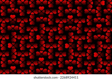 Resumen romántico y amor fondo vectorial con corazón en colores gradientes