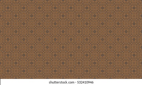 Abstract romanticism style seamless pattern with golden flowers on dark