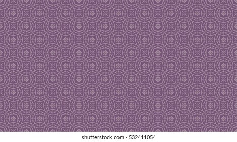 Abstract romanticism style seamless pattern with violet flowers
