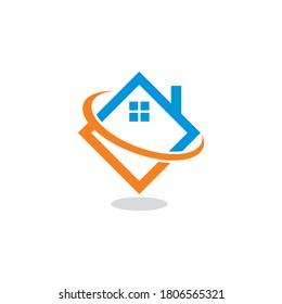 Abstract Roof Logo , Real Estate Logo
