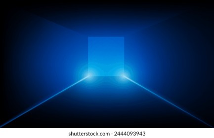 Abstract Room Light of technology background Hitech communication concept innovation background vector design. 