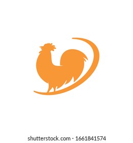 abstract rooster illustration vector template